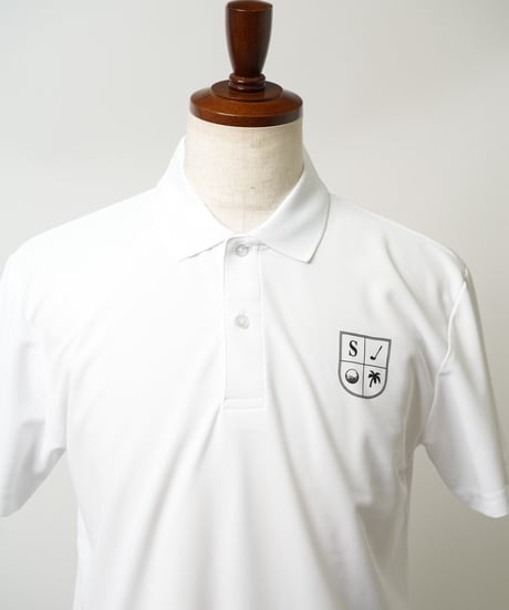 STCH ORIGINAL【STCH LOGO POLO-white】
