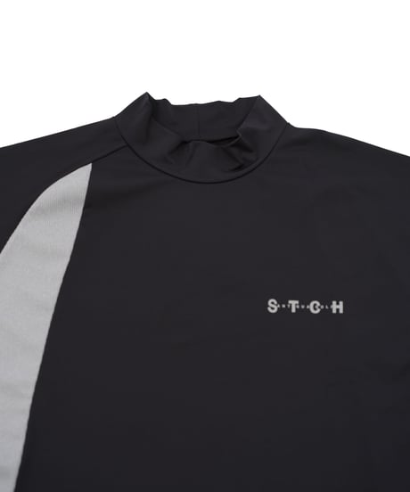 【 ANTIQUAGOLF×STCH 】Asymmetry Logo Tops-black