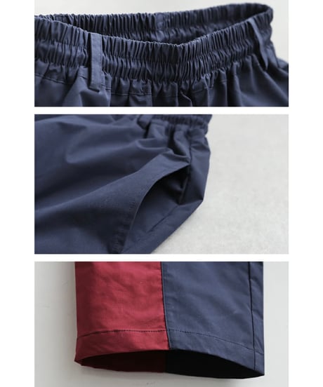 【ANTIQUAGOLF×STCH】Color block pants-navy