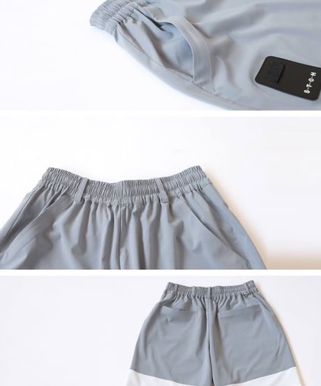 【ANTIQUAGOLF×STCH】UNISEX(ユニセックス)logo halfpants-gray