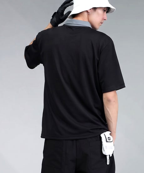【ANTIQUA GOLF×STCH】Colored Tech Tops-black