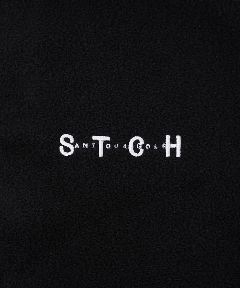 ANTIQUAGOLF×STCH】Color Block Fleece Pullover-b