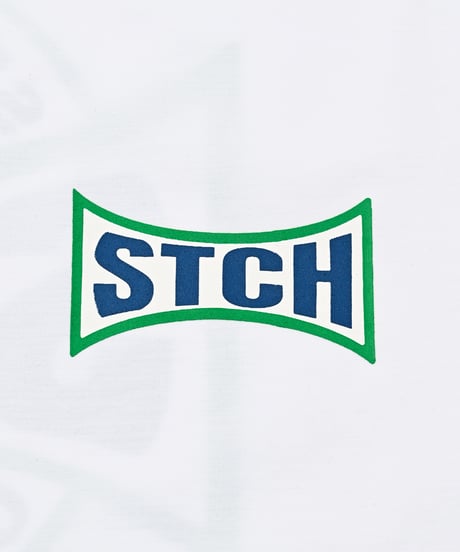 STCH ORIGINAL 【mock neck STCH FAIRWAYS & GREENS-white】