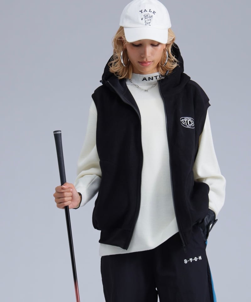 ANTIQUAGOLF×STCH】UNISEX（ユニセックス） Fleece Hooded