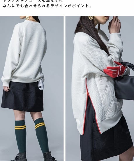 【ANTIQUAGOLF×STCH】LADIES（レディース）pocket design skirt
