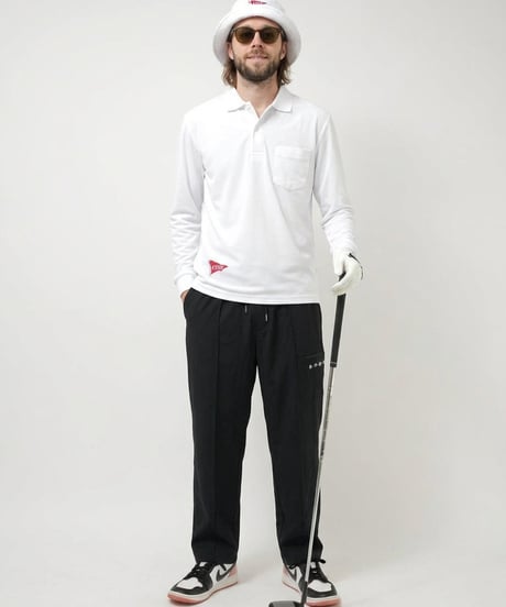 【ANTIQUA GOLF×STCH】Zip Design Logo Pants-black