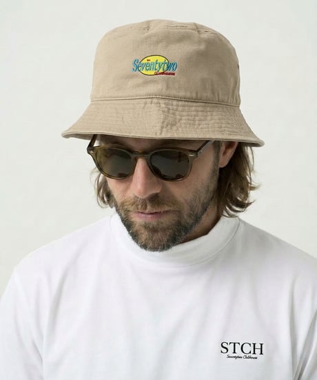STCH ORIGINAL【Old circle logo hat -beige】