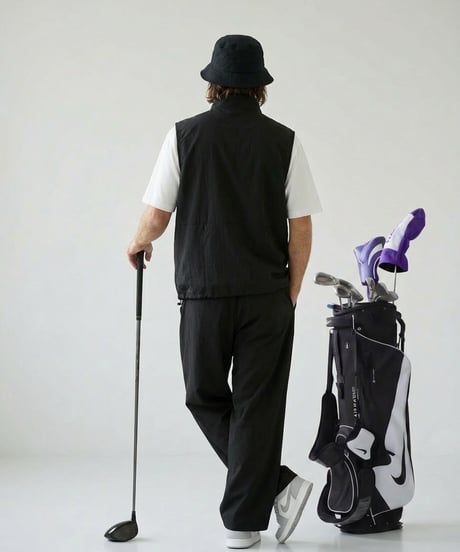 STCH ORIGINAL【Old circle logo vest -black】