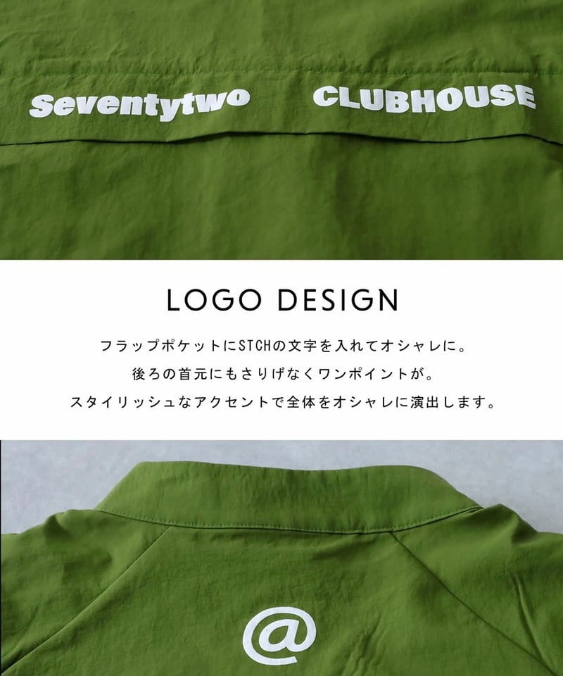 【STCH】Regan 2wayプルオーバー　ゴルフウェア ANTIQUAGOLF×STCH 】regen 2waypullover-black |