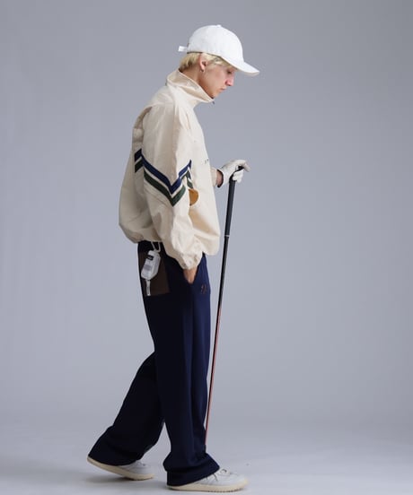 【ANTIQUAGOLF×STCH】Line design Pullover-beige