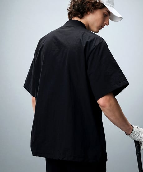 【ANTIQUA GOLF×STCH】Half-Zip pullover-black