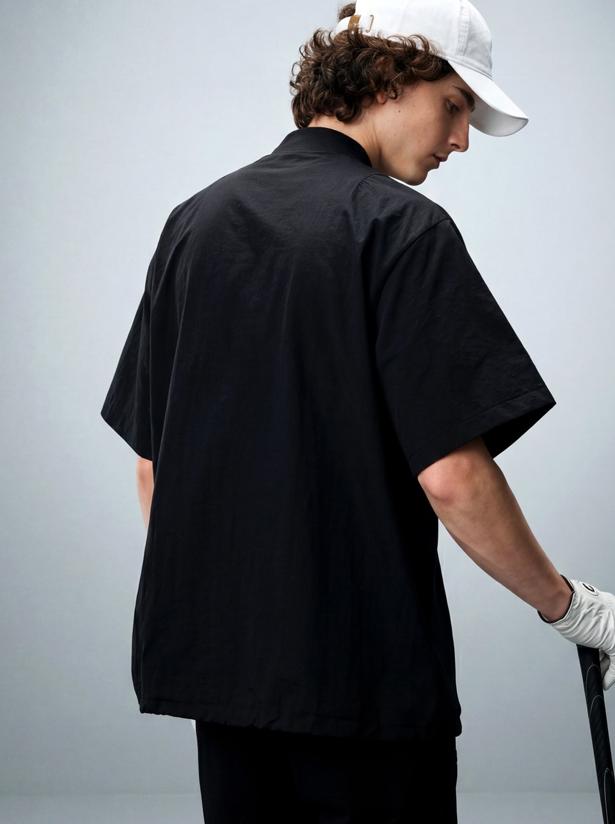ANTIQUA GOLF×STCH】Half-Zip pullover-black | 【公