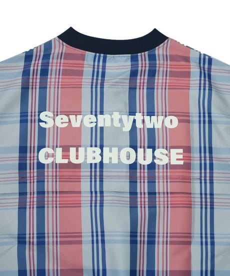 【ANTIQUAGOLF×STCH】UNISEX（ユニセックス）check logo vest-red