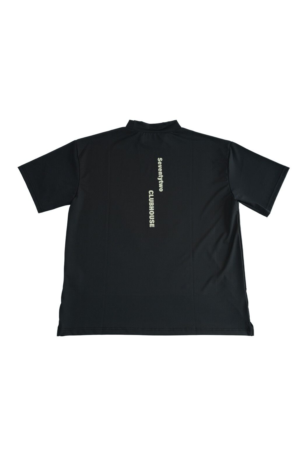 サイズ：S STCH SEVENTYTWO CLUBHOUSE  モックネック 半袖 Tシャツ  ブラック系 [240101435739] ゴルフウェア レディース ストスト サイズ：S STCH SEVENTYTWO CLUBHOUSE モックネック 半袖 T