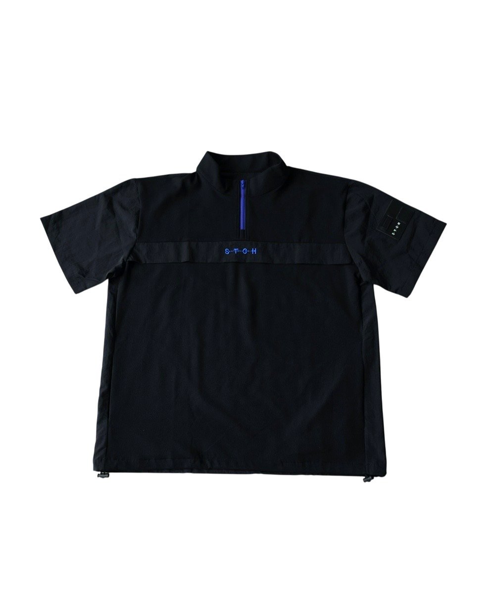 ANTIQUA GOLF×STCH】Half-Zip pullover-black | 【公
