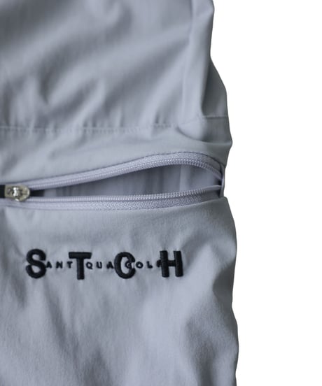 【ANTIQUA GOLF×STCH】Zip Design Logo Pants-light gray