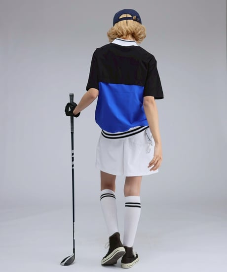 【 ANTIQUAGOLF×STCH 】backcolor mockneck tops-black