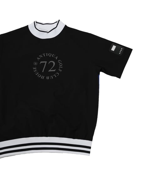 【 ANTIQUAGOLF×STCH 】backcolor mockneck tops-black