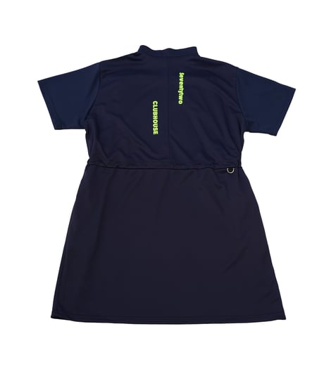 【 ANTIQUAGOLF×STCH 】mesh drost onepiece-navy