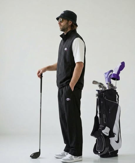 STCH ORIGINAL【Old circle logo vest -black】