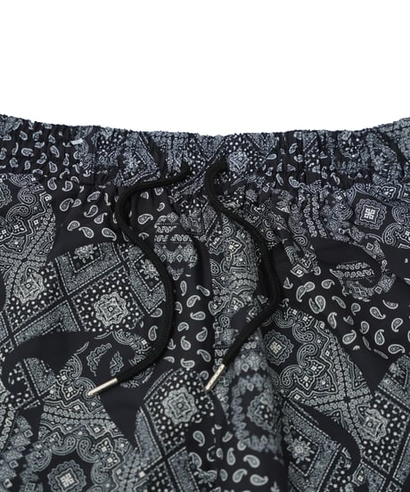 【 ANTIQUAGOLF×STCH 】paisley half pants-black