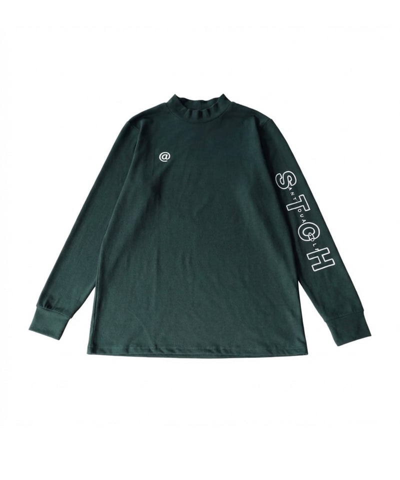ANTIQUA GOLF×STCH】UNISEX（ユニセックス）ロゴ モックネックT-gre