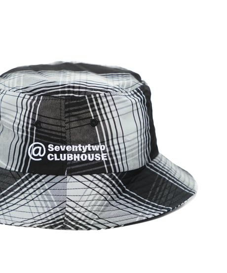 【ANTIQUAGOLF×STCH】UNISEX(ユニセックス) check bucket hat-black