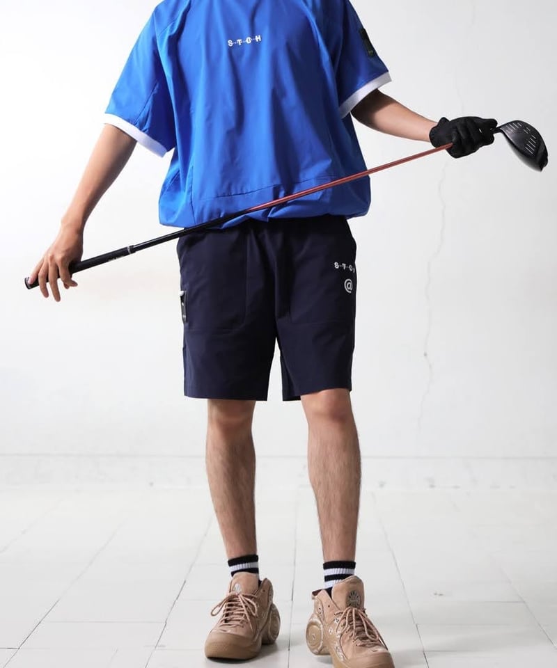 ANTIQUAGOLF×STCH】UNISEX（ユニセックス）ribbed coler to