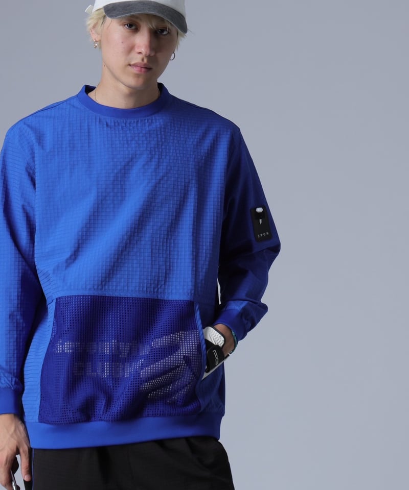 ANTIQUAGOLF×STCH】mesh pockettops-blue | 【公式】ST