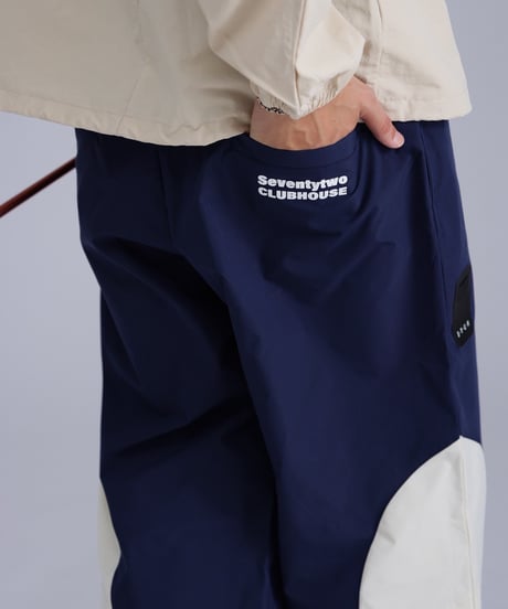 【ANTIQUAGOLF×STCH】Color block pants-navy