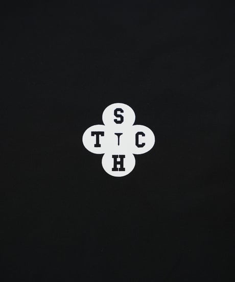 STCH ORIGINAL【 Clover logo mock neck-black 】