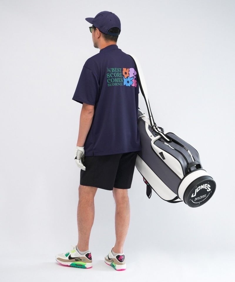 STCH SEVENTYTWO CLUBHOUSE モックネック M ANTIQUAGOLF×STCH】UNISEX（ユニセックス）mockneck logo T