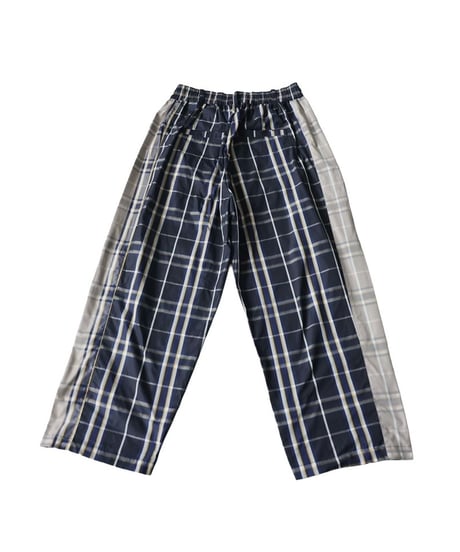 【ANTIQUAGOLF×STCH】 Check Logo Skirt-navy