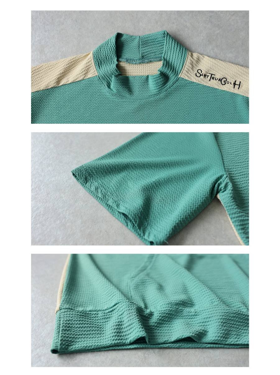 ANTIQUA GOLF×STCH】Mock Neck Tops-black | 【公式】S