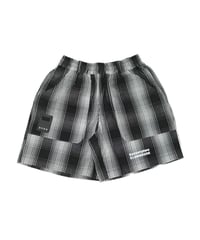 【ANTIQUAGOLF×STCH】UNISEX(ユニセックス) check half pants-black
