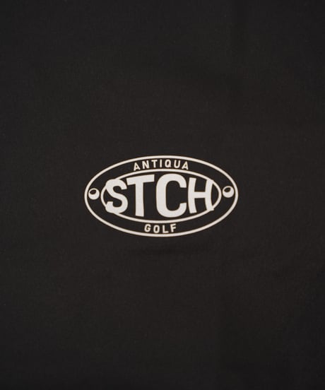 【ANTIQUAGOLF×STCH】 Half Zip LOGO Tops-black