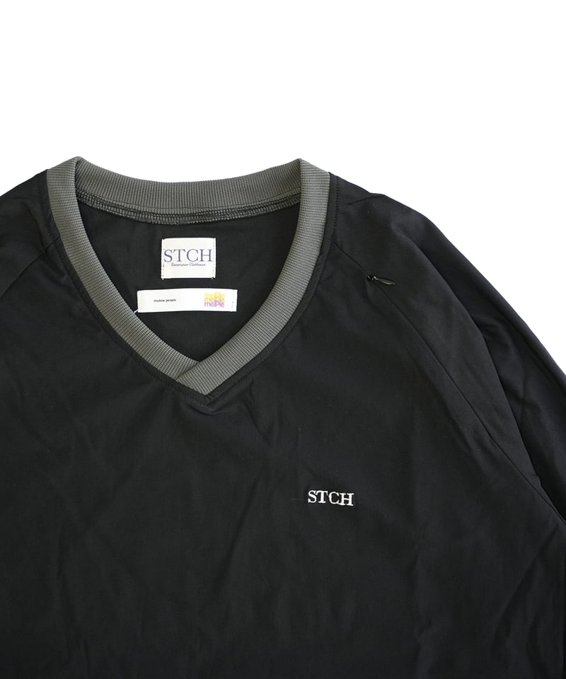 melple×STCH セットアップ　Mサイズ melple×STCH セットアップ ブラック Mサイズ ANTIQUA GOLF×STCH