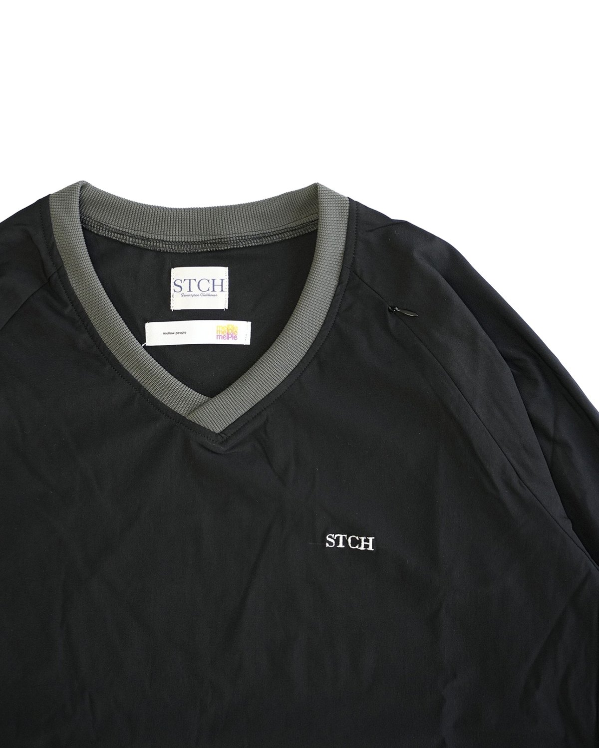 melple×STCH 【Tomcat V-neck pullover black(トムキャッ melple×STCH 【Tomcat V-neck pullover black(トムキャッ