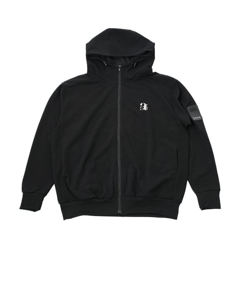 【ANTIQUAGOLF×STCH】UNISEX(ユニセックス)zip hoodie-black