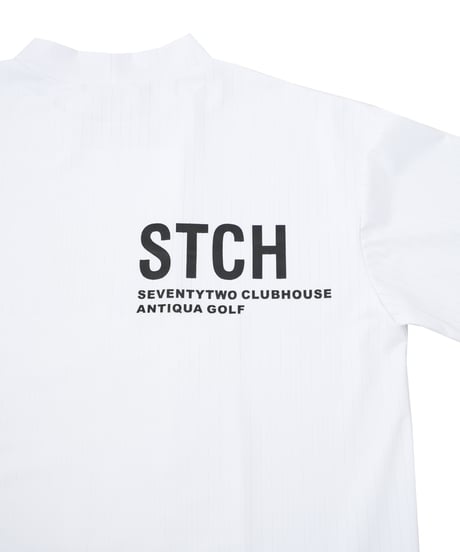 【 ANTIQUAGOLF×STCH 】printed short sleeve tops-white