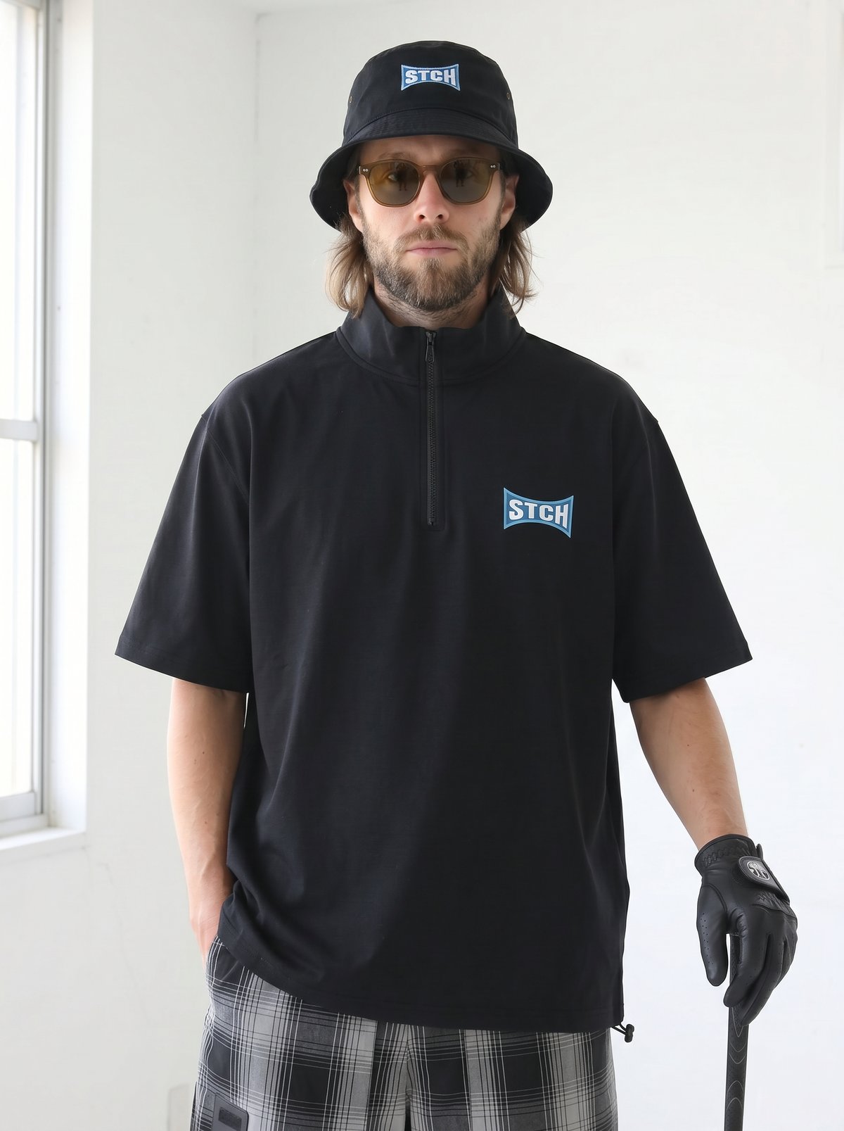 STCH ORIGINAL 【mock neck STCH FAIRWAYS & GREENS