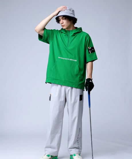 【ANTIQUA GOLF×STCH】 SeersuckerTops-green