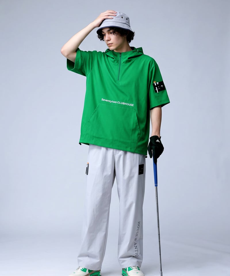 ANTIQUA GOLF×STCH】 SeersuckerTops-green | 【公式】
