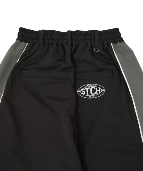 【ANTIQUAGOLF×STCH】 color matching pants-black