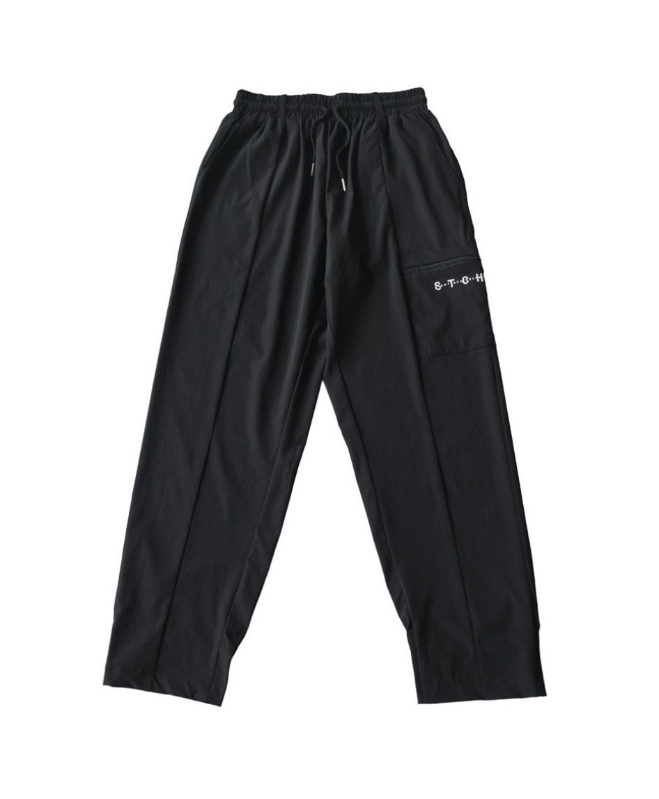 ANTIQUA GOLF×STCH】Zip Design Logo Pants-black