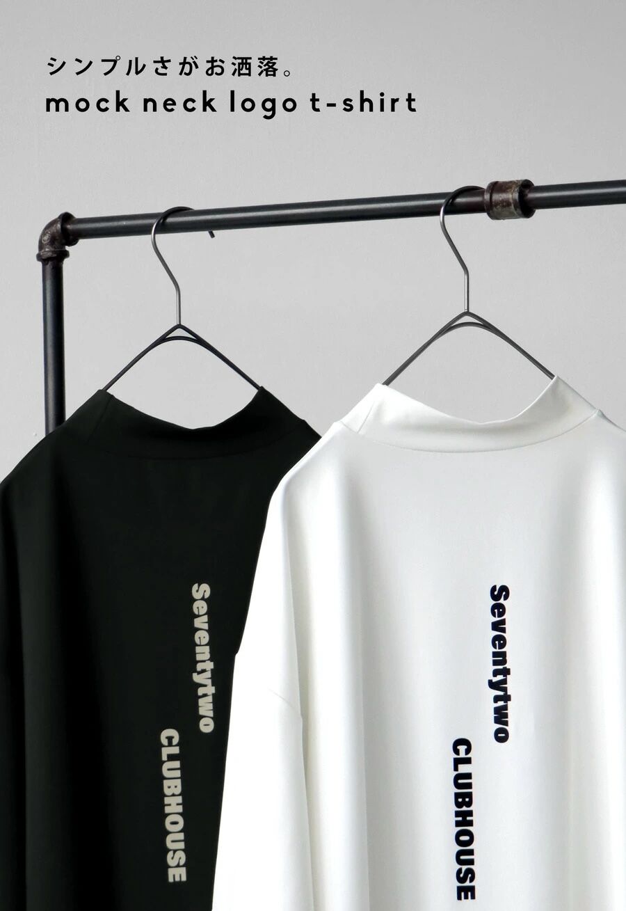 ANTIQUAGOLF×STCH】UNISEX(ユニセックス)mockneck logo T ANTIQUAGOLF×STCH】UNISEX(ユニセックス)mockneck logo T