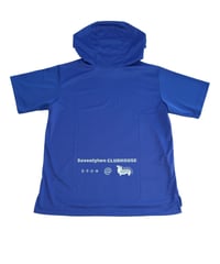 【ANTIQUAGOLF×STCH】UNISEX（ユニセックス）short sleeve hooded-blue