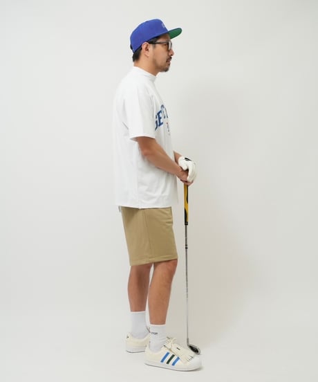 STCH ORIGINAL 【mock neck short sleeve golf man-white】