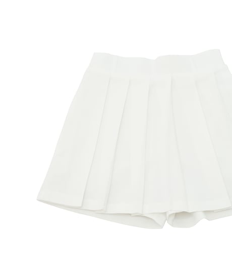 【 ANTIQUAGOLF×STCH 】Pleated Skirt-white