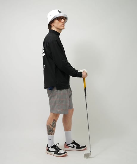 STCH ORIGINAL【 Clover logo mock neck-black 】